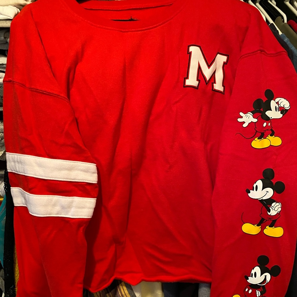 Disney Mickey Mouse Crop Sweatshirt